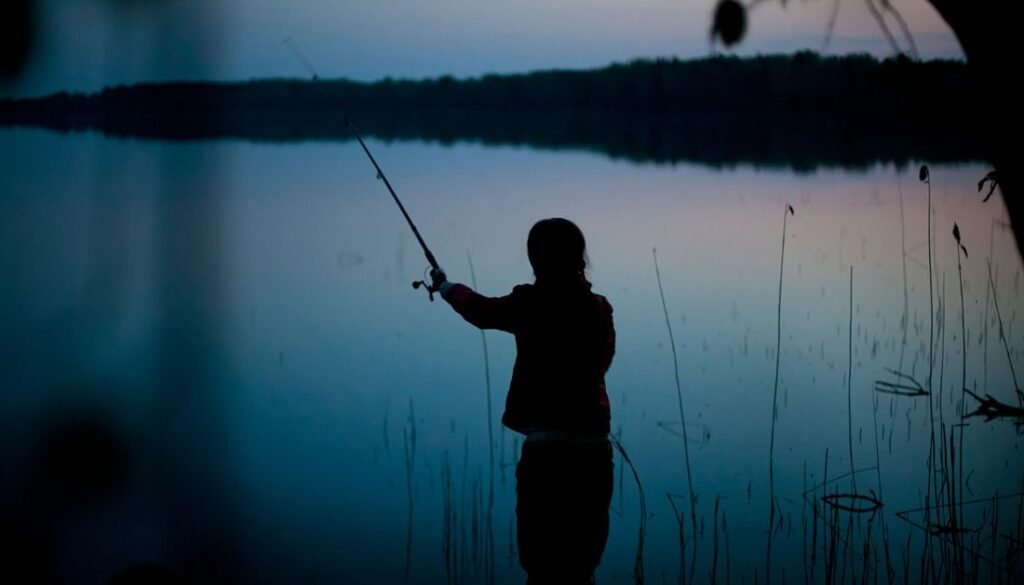 fishing in the dark